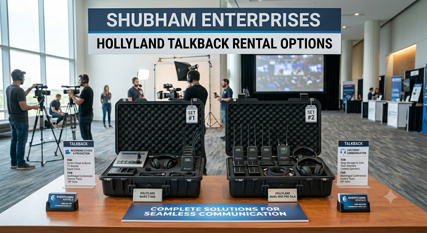 Shubham Enterprises Hollyland talkback rental options for Mumbai events